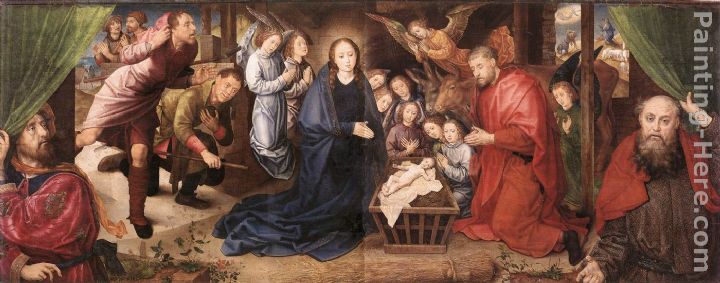 Adoration of the Shepherds painting - Hugo van der Goes Adoration of the Shepherds art painting